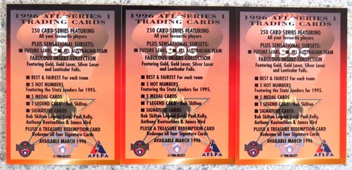 AFL PROMO Cards Through the Years from 1996: PICK-A-PLAYER (from drop-down list) - Picture 17 of 69