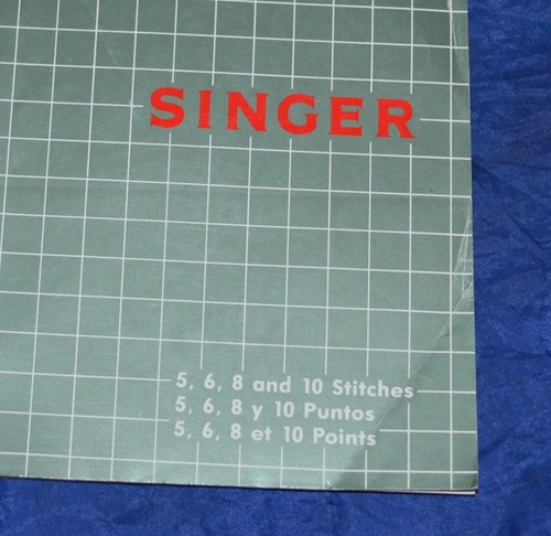 INSTRUCTION BOOK SINGER 5, 6, 8, AND 10 STITCHES ZIG-ZAG SEWING MACHINE - Picture 2 of 2