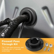 1.2" Diameter Center Holes LS Swaps Harness Billet Firewall Pass Through Kit