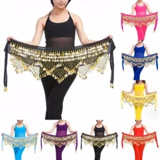 Belly Dancing Hip Scarf Wrap Skirt Dancer Tribal Noisy Coins Belt Waist Chain