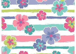 A3 Colourful Flower Poster Print Size A3 Floral Art Pattern Poster Gift Ebay