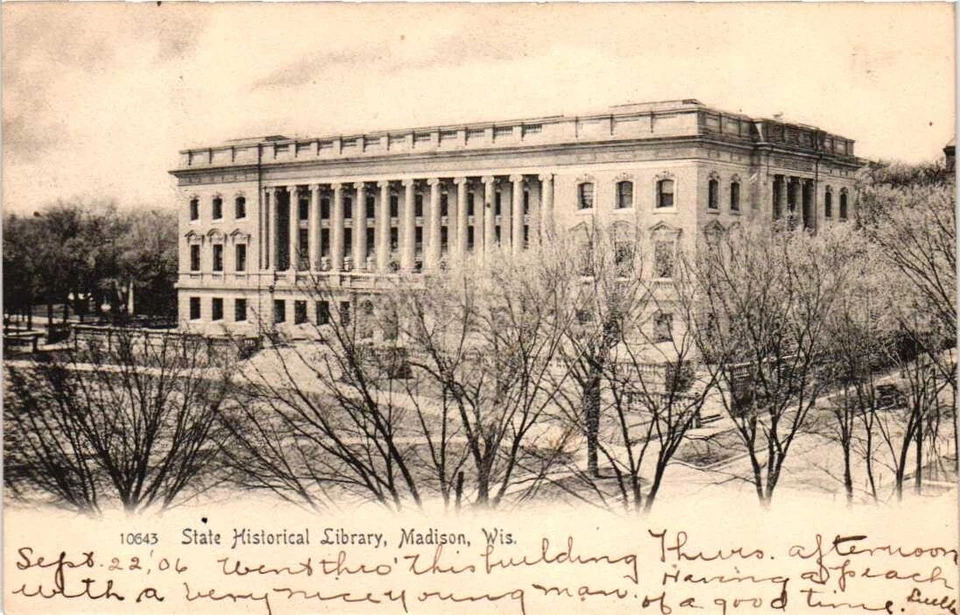 MADISON, WIS 1906 TO LAFROSSE WIS WITH US 1902 Stamp Scott # 300 Franklin 1c - Image 3 of 3