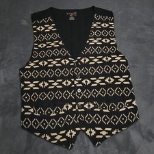 Thums Up Aztec Western Theme Vest Medium Button