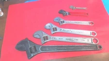 Vintage--15 " DIAMALLOY--6- ADJUSTABLE WRENCHES- NEW BRITIAN-SERVESS