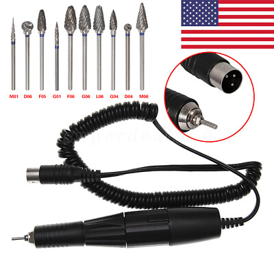 Dental Lab MARATHON Electric Micromotor Polishing Handpiece 35K RPM / Burs ns