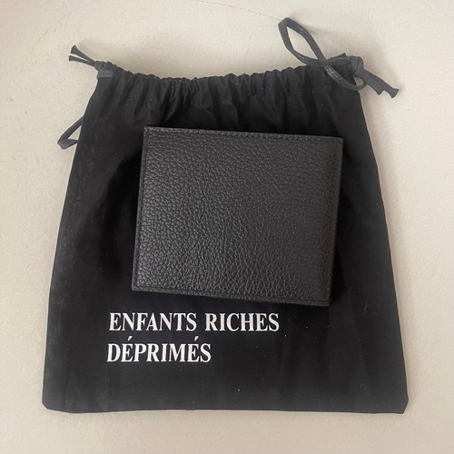 ENFANTS RICHES DEPRIMES Billetera de Cuero Portatarjetas de Crédito Negra NUEVA - Imagen 5 de 10