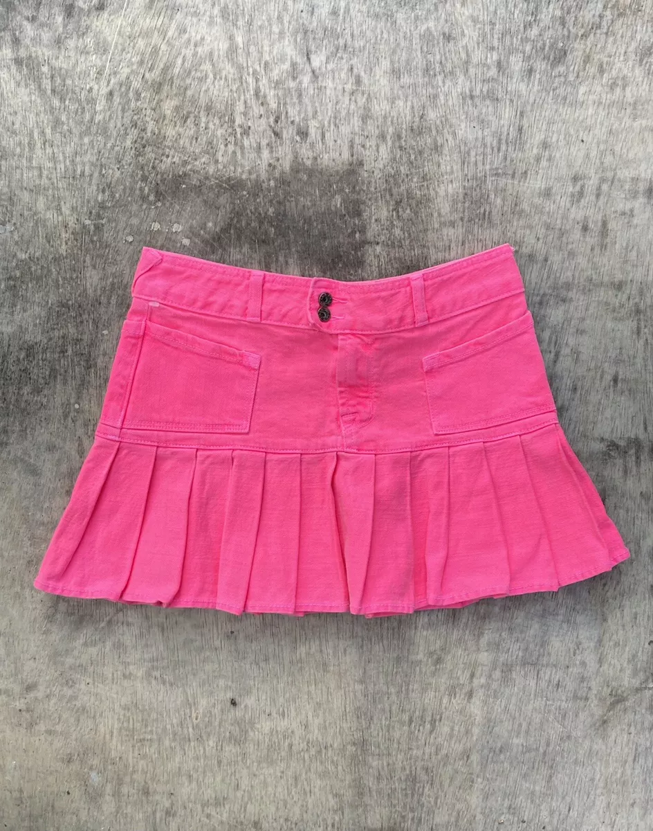 Y2K Von Dutch Hot Pink Mini Skirt Size Small