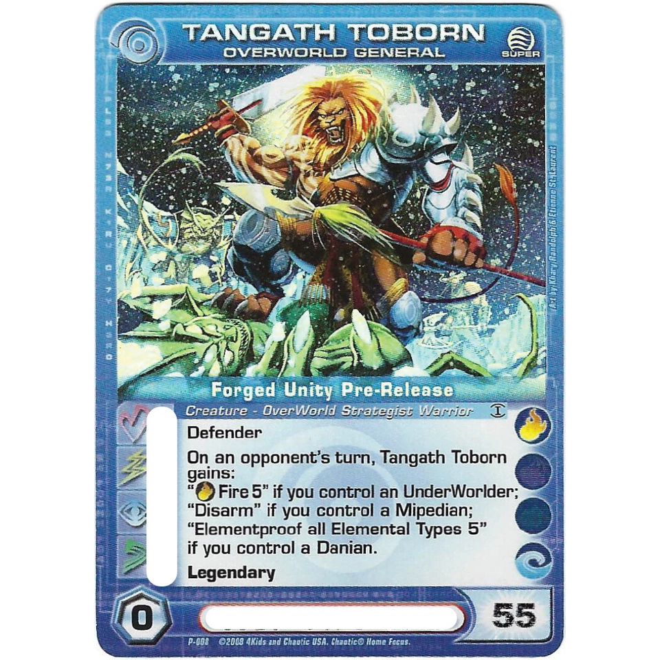 Chaotic TANGATH TOBORN OVERWORLD GENERAL Pre-Release Promo - Pick your energy - Image 2 of 3