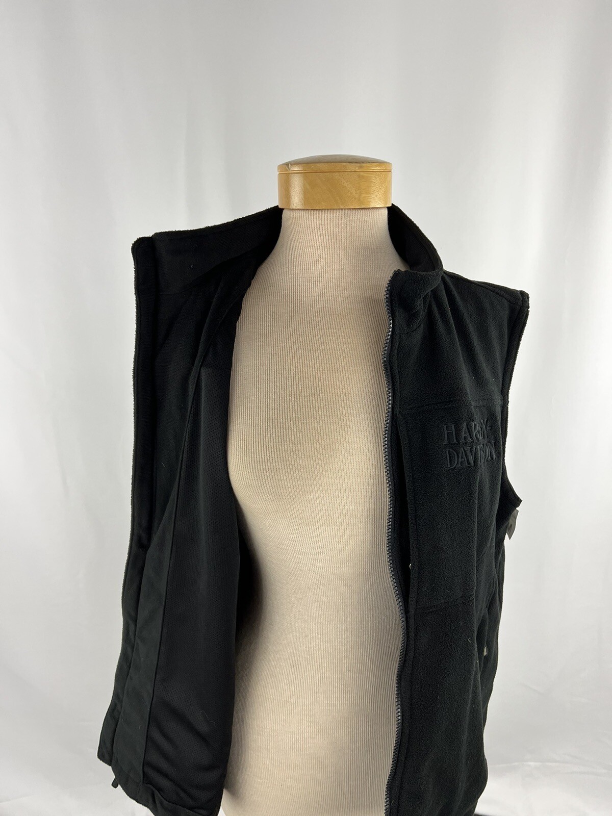 Harley Davidson Motorcycle Men's Fleece Vest Embroide… Gem