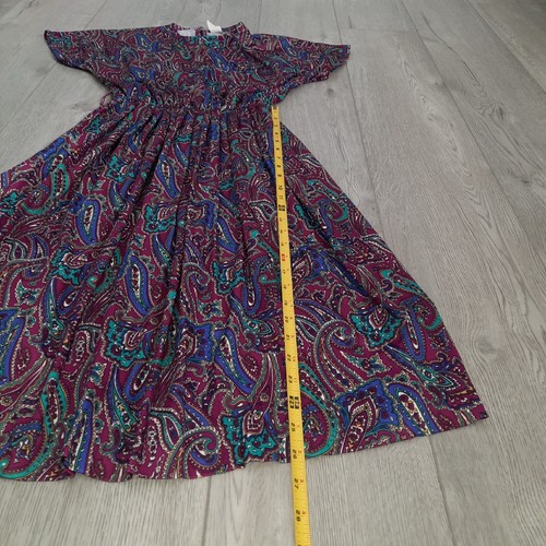 Womens Vintage Paisley Dress Small - Picture 15 of 15