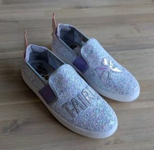 Sam Edelman Fairy Glitter Slip-On Sneakers Youth Sz 3 NEW