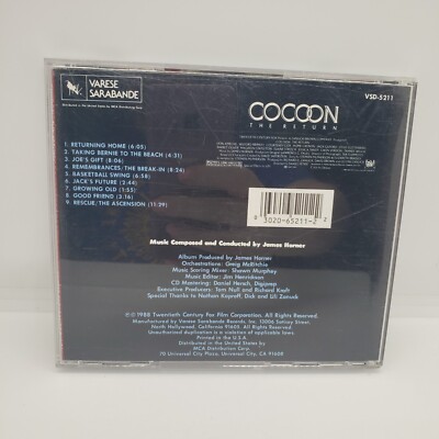 Cocoon: The Return Original Soundtrack CD by James Horner 1988