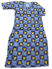 COTTON NIghtie NIGHTGOWN Kaftan FULL LENGTH S/M/L INDIA MODESTY WEAR GRAY