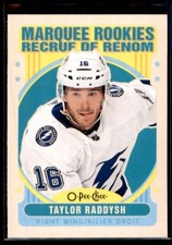 2021-22 O-Pee-Chee Retro Update Taylor Raddysh Rookie Tampa Bay Lightning #617