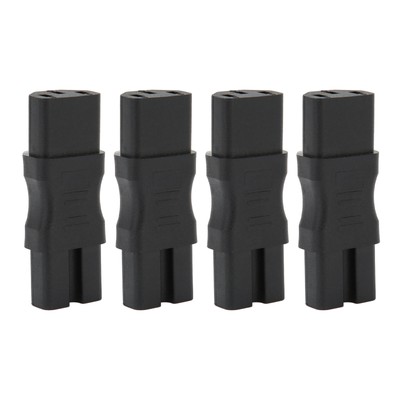 4Pcs Iec320 C13 Zu Iec320 C15 Power Adapter Standard Computer Power Adapter BUR