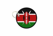 Porte cles clefs drapeau kenya imprime rond cocarde