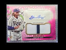 2022 Topps Inception Autograph Patch Shane Baz #IAP-SBA Magenta /75 RC Centered