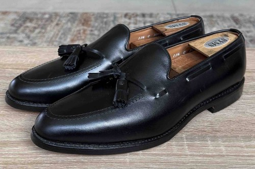 Mocassini/Scarpe Allen Edmonds GRAYSON Uomo 11.5 C Nero Made in USA NUOVI SENZA SCATOLA - Foto 3 di 7