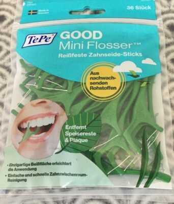 3 *Tepe Miniflosser GOOD je 36 St aus nachwachsenden Rohstoffen Zahnseide pf