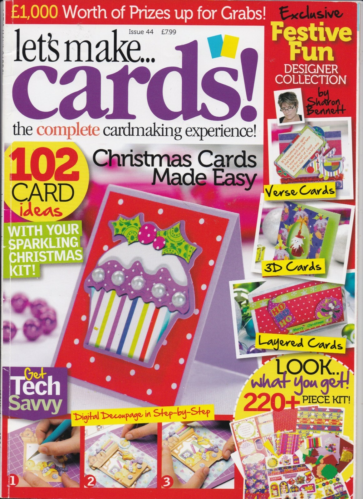 Let's Make Cards Mag 44 2011 Christmas cards made easy 102 card ideas eBay