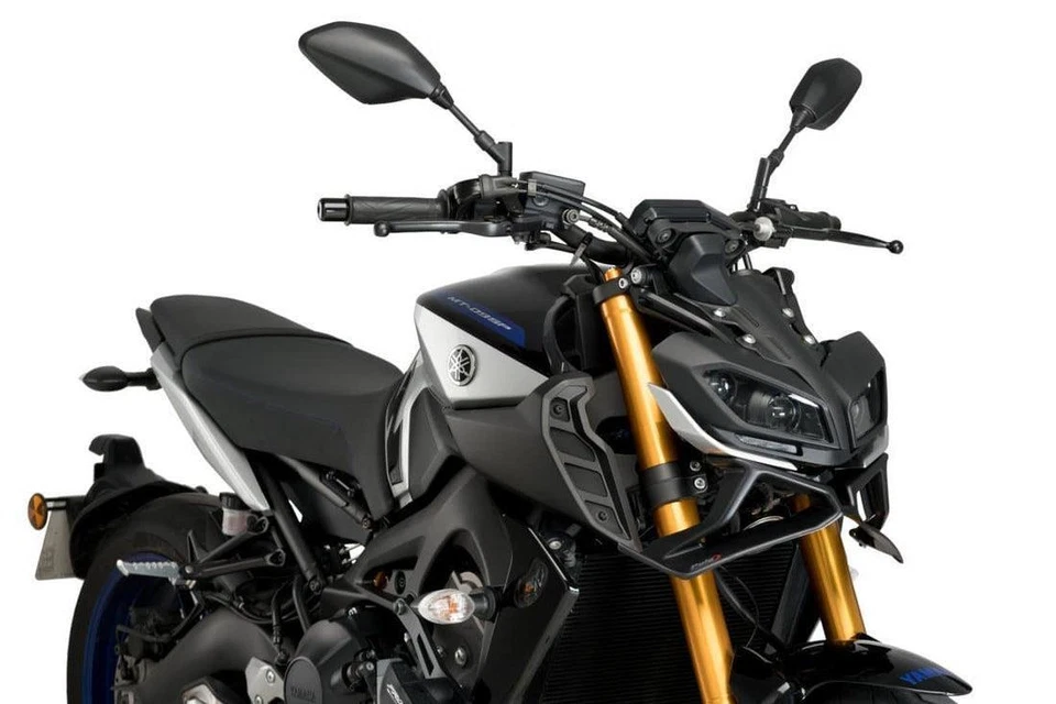 Ailerons De Force Descendante Puig Noir Pour Yamaha MT-09 & SP 2017 - 2020 - Photo 2/4