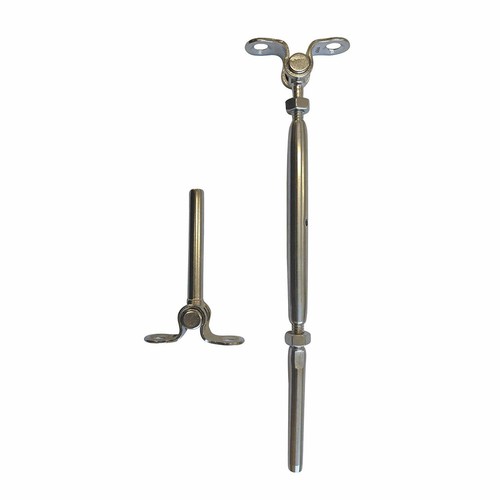 Stainless Steel Turnbuckle Tensioner Deck Toggle Set 1/8" Cable Railing T316