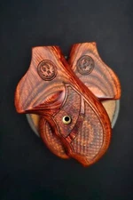 Ruger SP101 OS Fingergroove Grips Mini Dragonscale/Stipple Opt Top All Colors