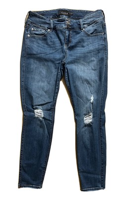 Jean Jegging Torrid Rayé Latéral - Taille Haute, Taille 16 - Occasion En Très Bon état