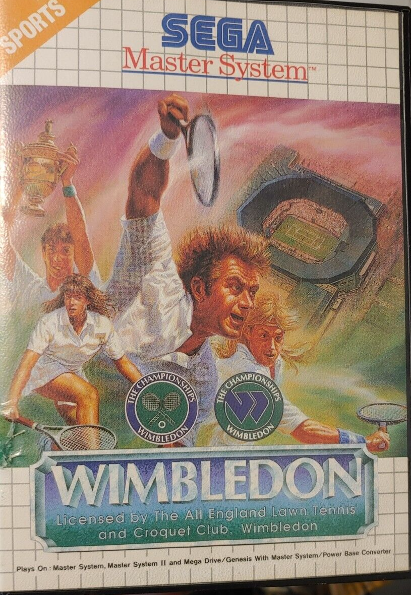 Wimbledon (1990) Sega Master System (Box Modul) working classic-game