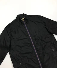 Men's Black Paul Smith Jeans Jacket Medium M Nylon Lightweight Unlined Pockets B