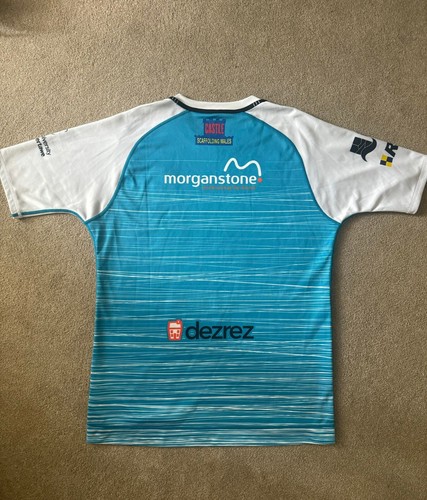 Ospreys Wales Rugby Union Canterbury 2018/19 Alternate Shirt Jersey XL Blue - Picture 10 of 14