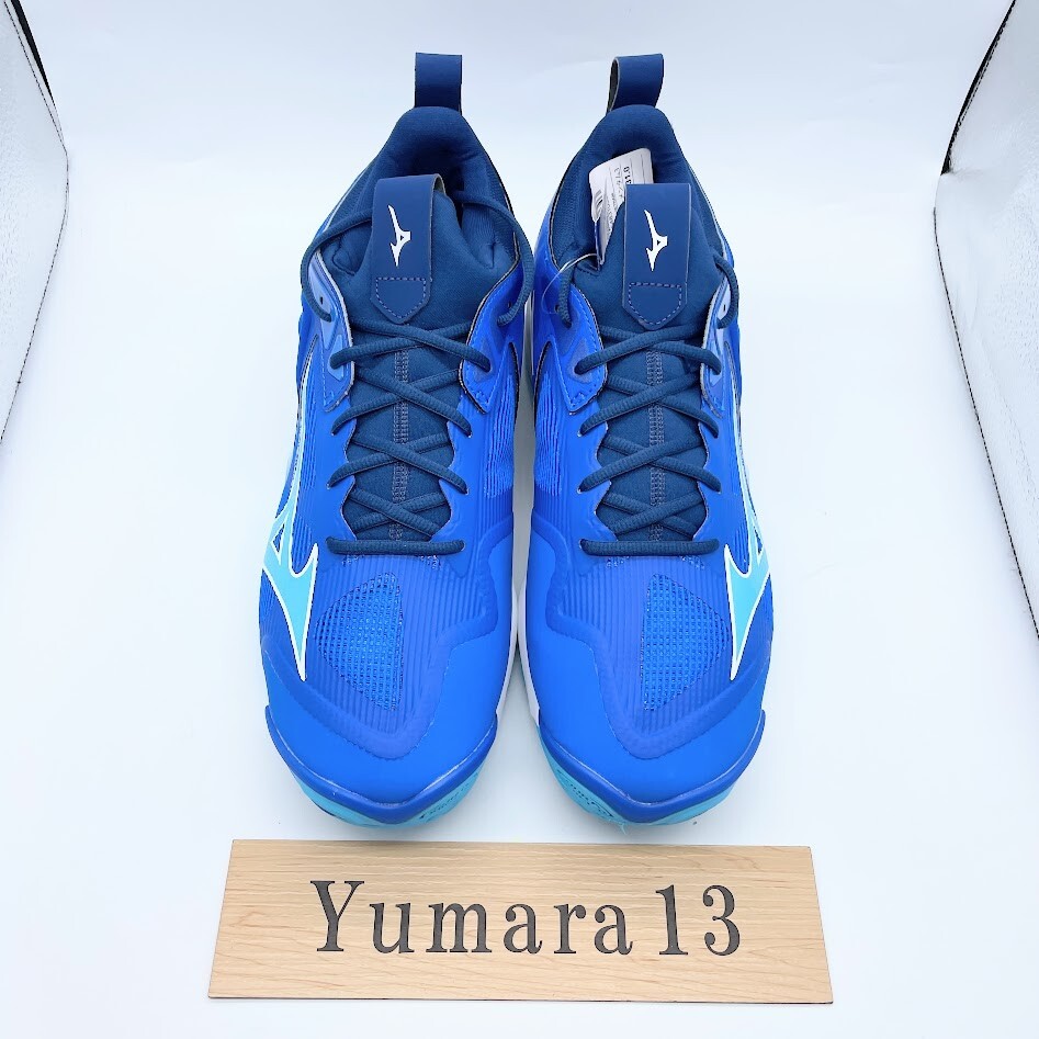 Mizuno Wave Momentum 3 Blue White Navy Volleyball V1GA231201 Men's