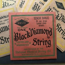 Group of 11 Vintage Empty Black Diamond Banjo...