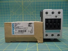 Siemens 3RT1034-1AK60 Power Contactor, 110/120 VAC Coil, 32A Max, 3NO/0NC, 3Pole