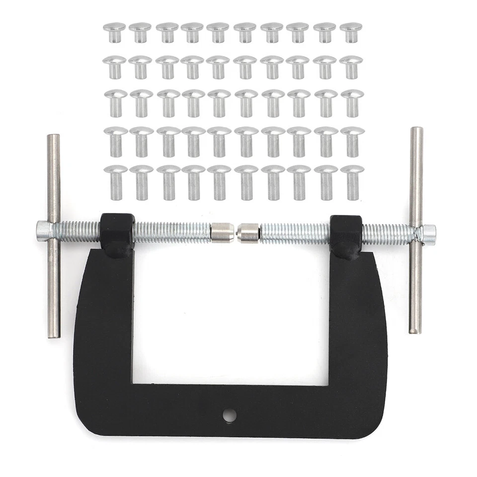 Herramienta de remache semitubular para remaches tubulares de 1/8" de diámetro Tonka ventilación ventana fijación troqueles Foto 3 de 4