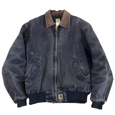 ‼希少Carhartt ジャケット サンタフェ ジャケット J14 BLU Vintage Carhartt Santa Fe Jacket “Dark Teal” J14 DTL | eBay