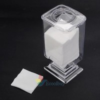 Makeup Cotton Pad Box Clear Nail Art Remover Paper Holder Organizer Case Box on sale Makeup Cotton Pad Box Clear Nail Art Remover Paper Holder Organizer Case Box on sale