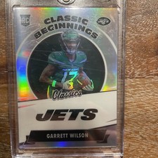 2022 Panini Classics Classic Beginnings Silver Prizm Garrett Wilson #CB-10 Jets