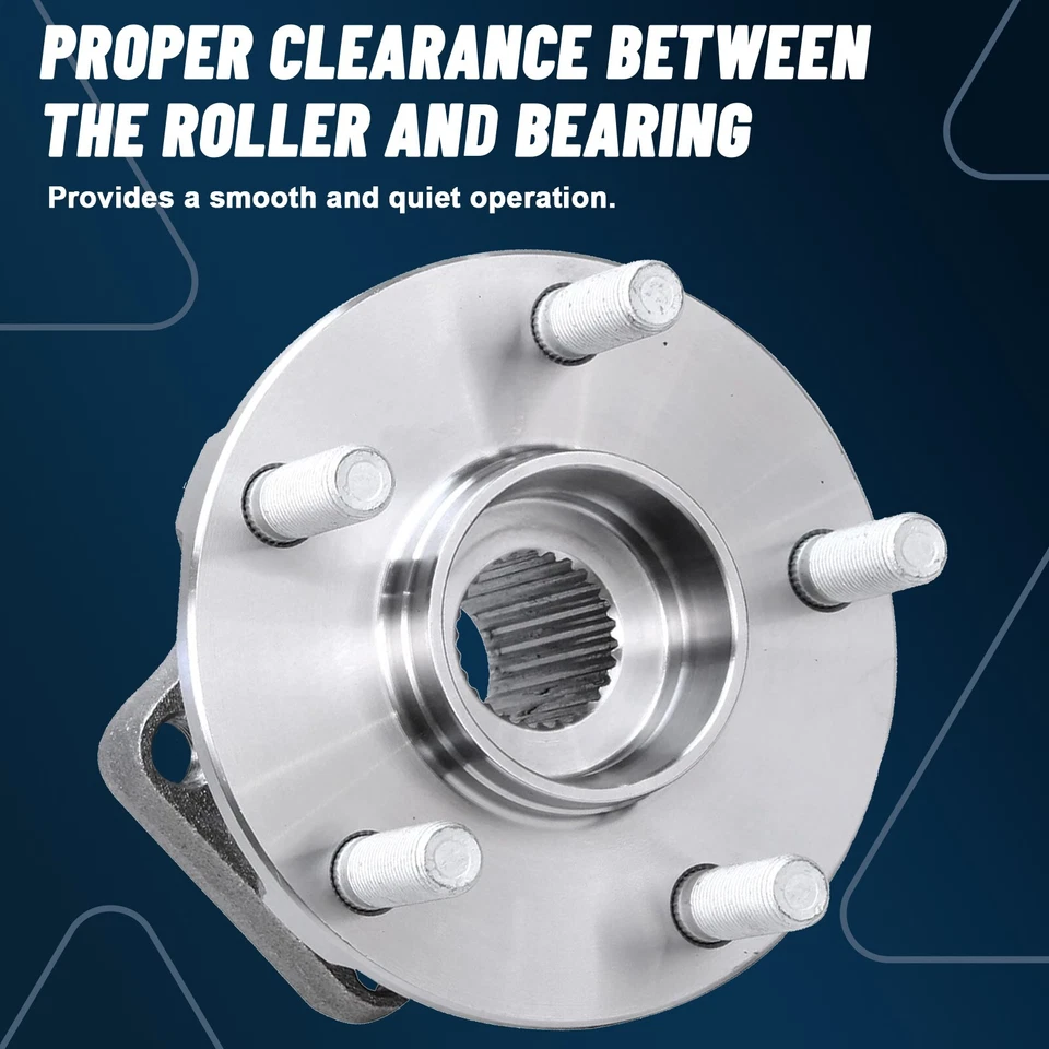 Front & Rear Brake Drilled Rotors Ceramic Pads + Wheel Hub Beairng for Impreza Foto 3 de 4