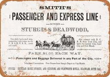 METAL SIGN - 1882 Deadwood South Dakota Stagecoach - Vintage Look Reproduction