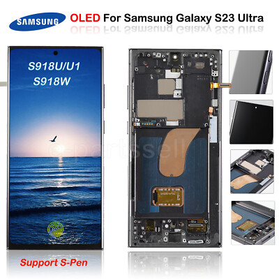 For Samsung Galaxy S23 Ultra 5G S918U/W/U1 OLED Display LCD Screen Replacement