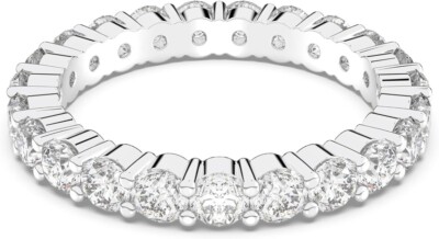 Swarovski 5257479 NEW Women's Ring SIZE 8.5 Vittore Rhodium Tone Finish