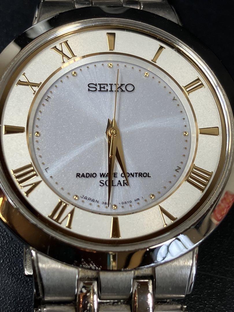 Seiko Dolce Working Radio Solar 3B21-0AM0 Silver Stainless Seiko Dolce Working Radio Solar 3B21-0AM0 Silver Stainless