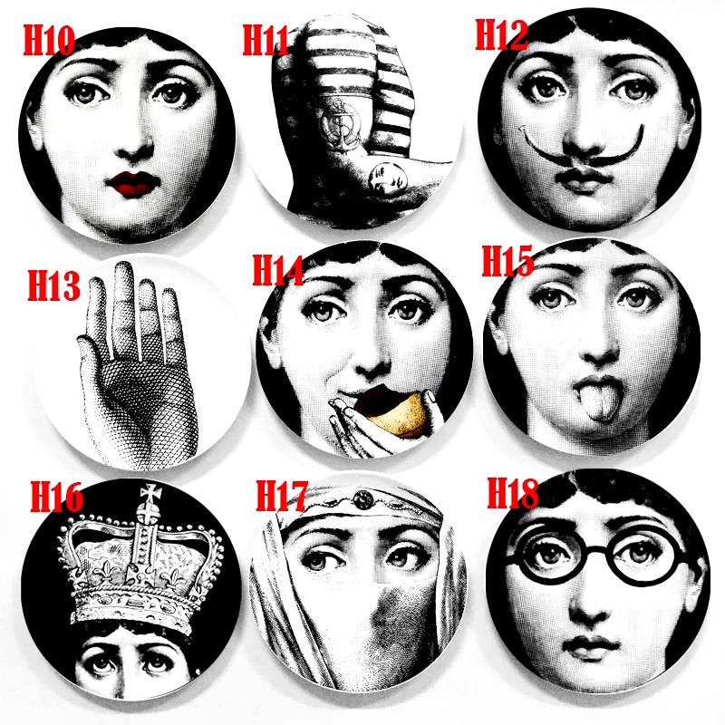 Big Eyes Plate 7 Inch Ceramic Decorative Plates Italy Design Home Decoration Bar
