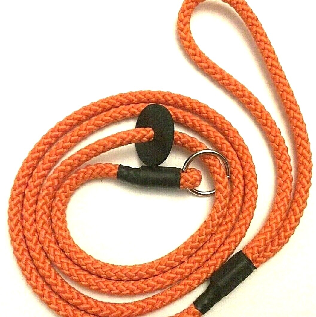 Dog Slip Lead 8 mm x 145 cm Lightweight Strong Braid Handmade In the UK