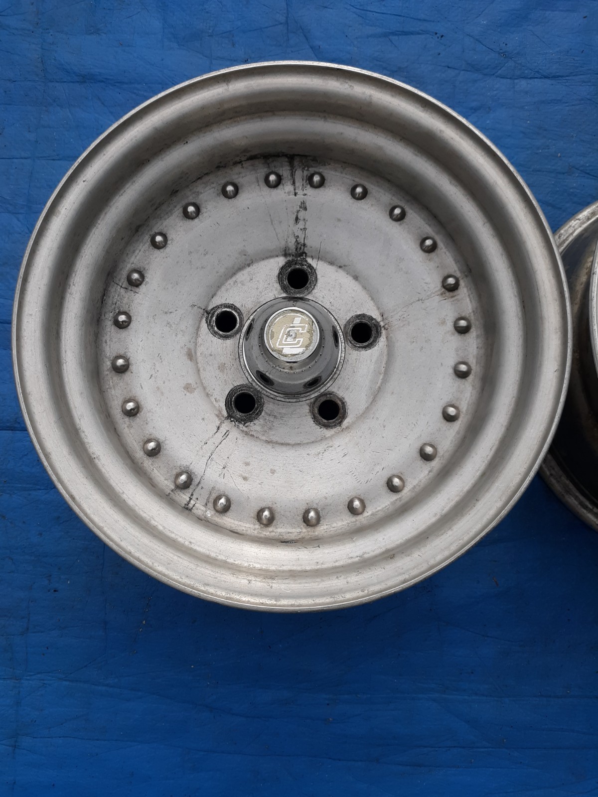 Historic Center Line Tool Co. Two Timer (Auto Drag) Wheels 14x7 Chevy Pair