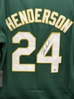 Rickey Henderson Signed NIKE Oakland Athletics MLB HOF Jersey