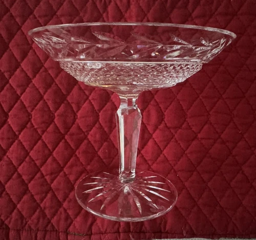 Waterford Crystal 5" Tall Glandore Pedestal Compote Bowl Candy Dish Exc. Cond.