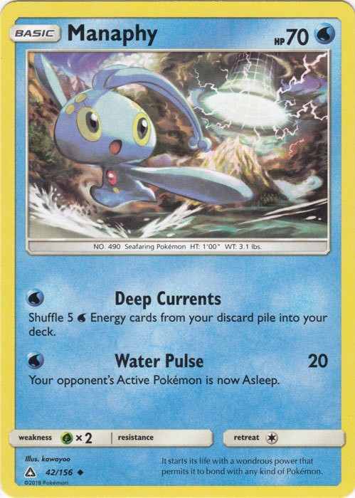 Manaphy - 42/156 - Uncommon - Lightly Played