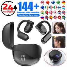 Bluetooth 5.3 AI Translator Earbuds 144 Language Real-Time Translate Earphones